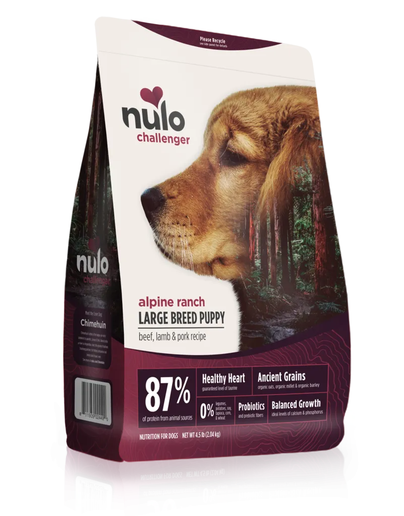 Nulo Challenger High-Meat Kibble Beef, Lamb & Pork for Large Breed Puppy Dogs