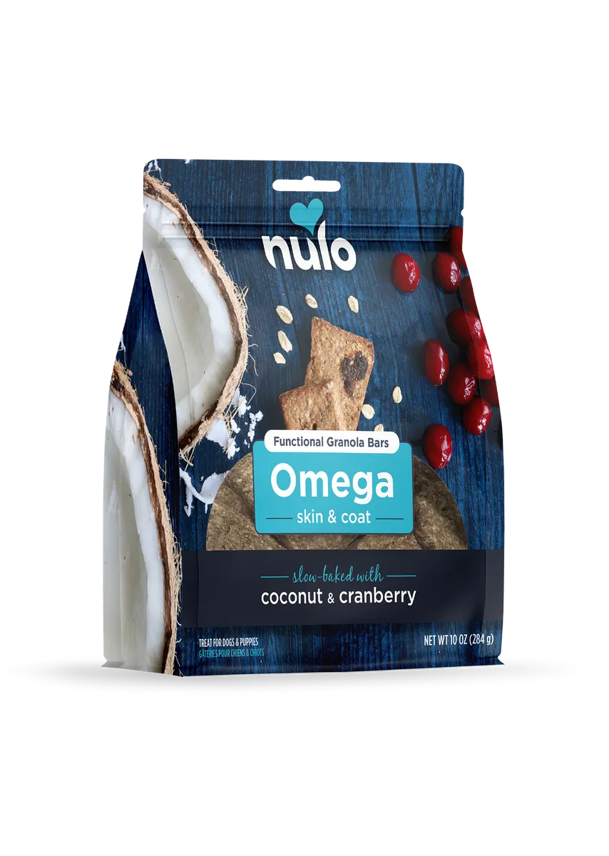 Nulo Omega Skin & Coat Functional Granola Bars For Dogs