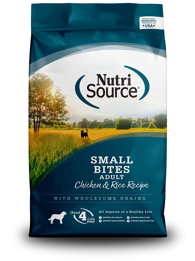 NutriSource® Adult Small Bites Chicken & Rice Recipe Dry Dog Food
