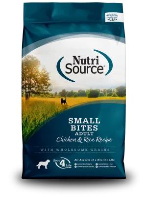 NutriSource® Adult Small Bites Chicken & Rice Recipe Dry Dog Food