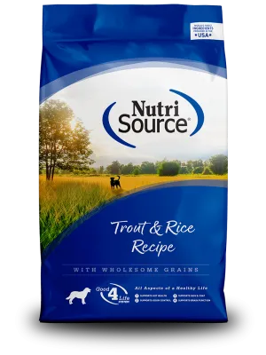 Nutrisource Adult Trout and Rice Dry Dog Food