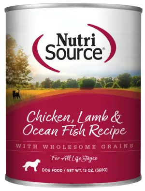 NutriSource® Chicken, Lamb & Ocean Fish Formula Healthy Wet Dog Food