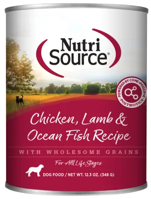 Nutrisource Chicken, Lamb and Ocean Fish Canned Dog Food