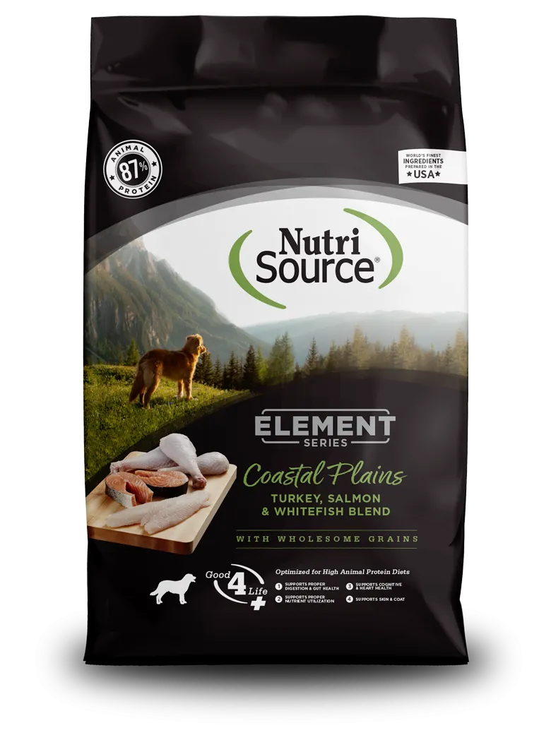 NutriSource Coastal Plains Turkey, Salmon & Whitefish Blend Dog Food