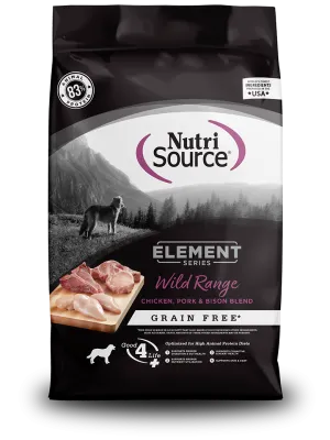NutriSource® Element Series Wild Range Recipe Grain Free Chicken, Pork & Bison Blend Dog Food