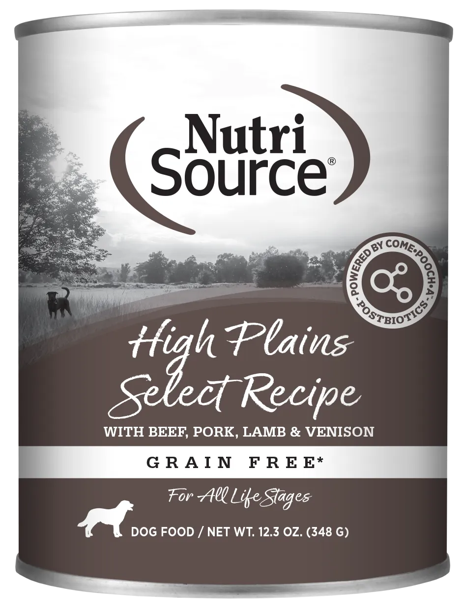 Nutrisource Grain Free High Plains Select Canned Dog Food