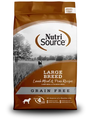 NutriSource® Grain Free Large Breed Lamb Meal & Peas Recipe