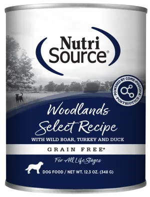 Nutrisource Grain Free Woodlands Select Canned Dog Food