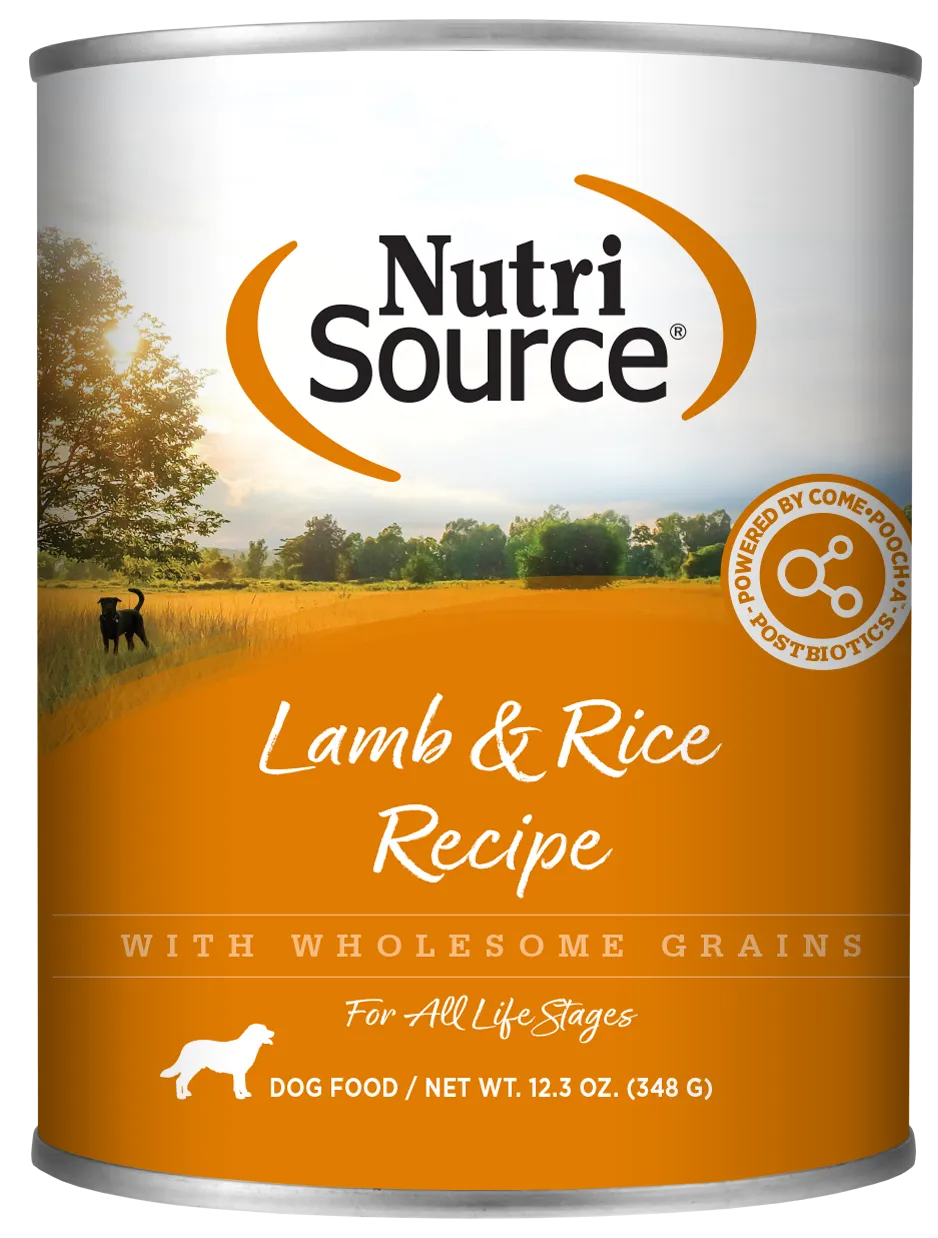 Nutrisource Lamb and Rice Canned Dog Food