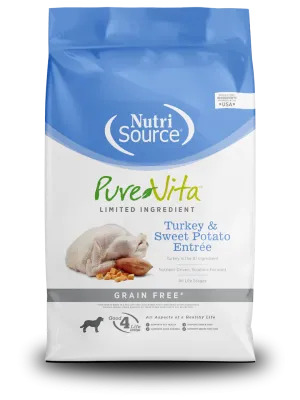NutriSource® Pure Vita™ Turkey & Sweet Potato Entrée Grain Free Limited Ingredient Dog Food