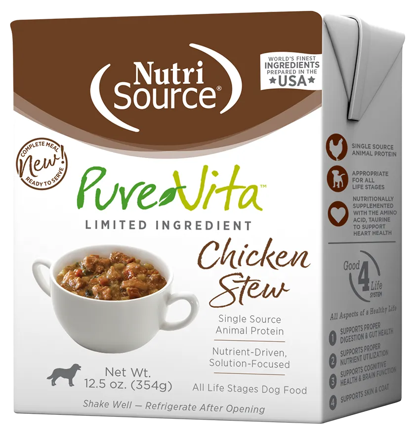 NutriSource® PureVita™ Chicken Stew Limited Ingredient Wet Dog Food