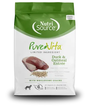 NutriSource® PureVita™ Limited Ingredient Duck & Oatmeal Entrée Dog Food