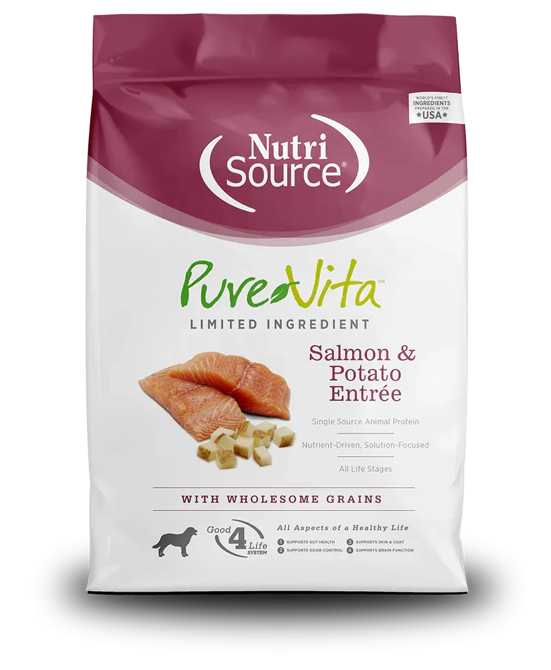 NutriSource® PureVita™ Limited Ingredient Salmon & Potato Entrée Dog Food