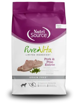 NutriSource® PureVita™ Pork & Peas Entrée Grain Free Limited Ingredient Dog Food