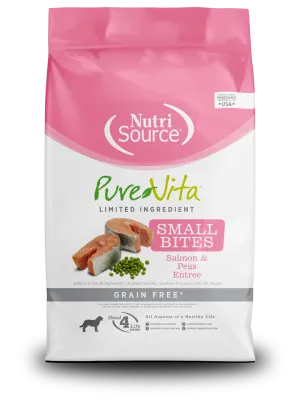 NutriSource® PureVita™ Small Bites Salmon & Peas Entrée Grain Free Limited Ingredient Dog Food