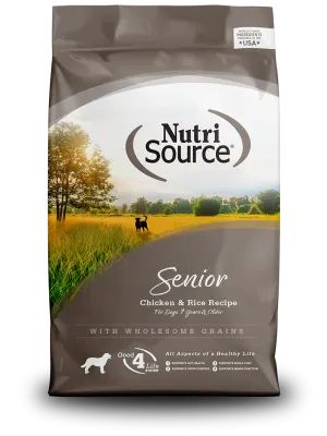 Nutrisource Senior Chicken and Rice Dry Dog Food