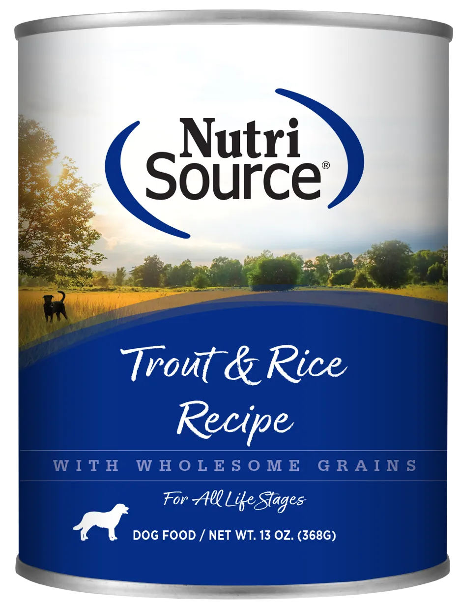 NutriSource® Trout & Rice Recipe Healthy Wet Dog Food