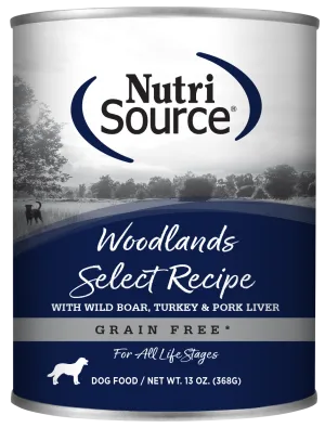NutriSource® Woodlands Select Healthy Grain Free Wet Dog Food