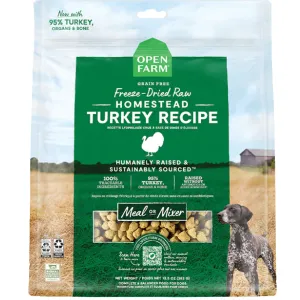 Open Farm Freeze-Dried Raw Homestead Turkey Dog Food  - 13.5oz