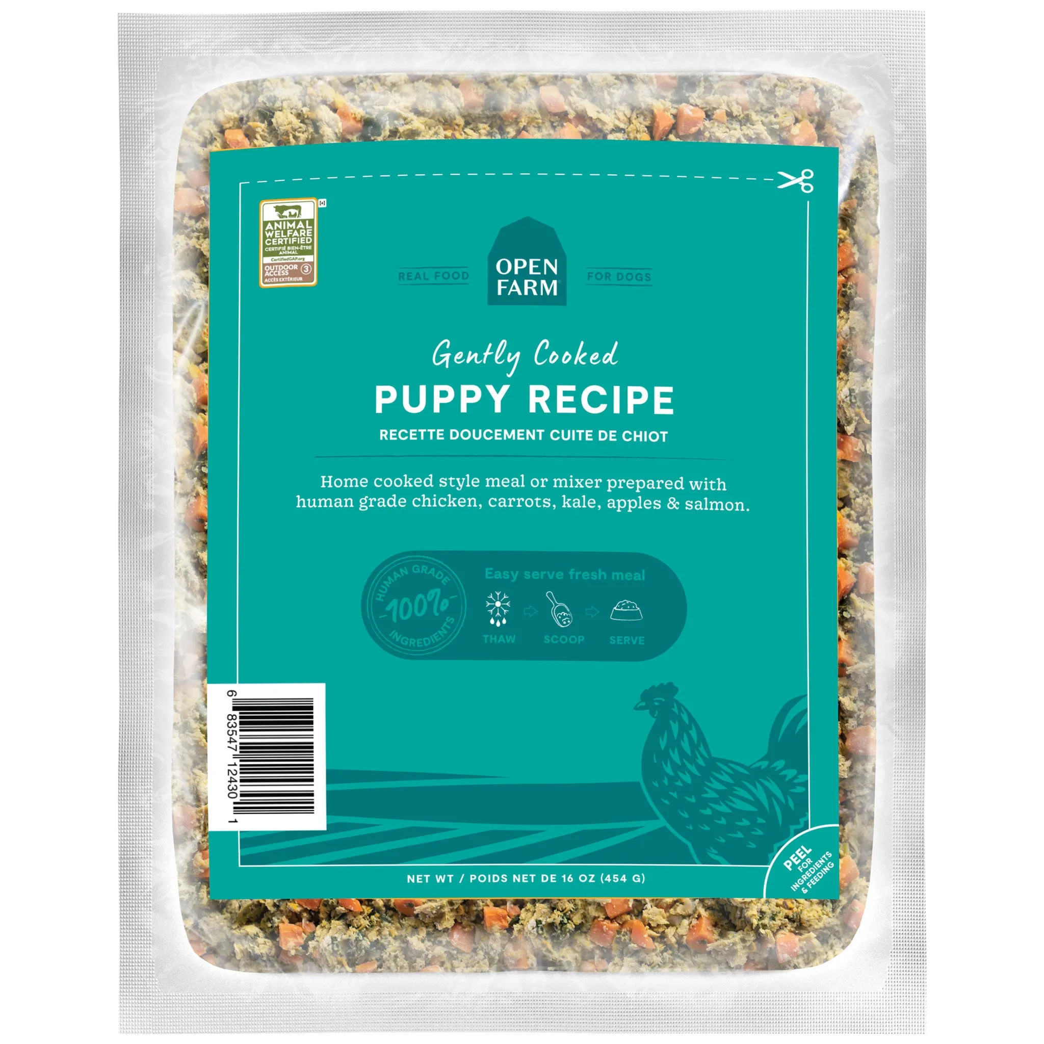 Open Farm Gently Cooked Puppy Chicken Dog Food