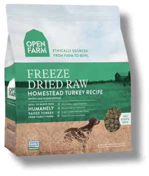 OPEN FARM Grain-Free Freeze-Dried Homestead Turkey Recipe Dry Dog Food