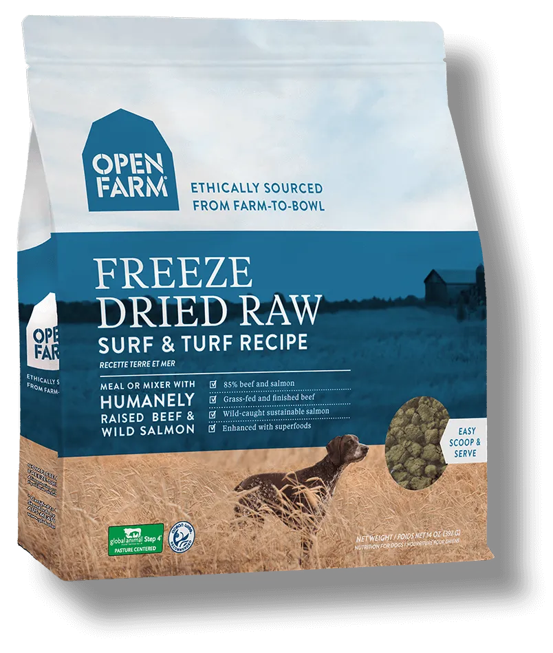 OPEN FARM Grain-Free Freeze-Dried Surf & Turf Recipe Dry Dog Food