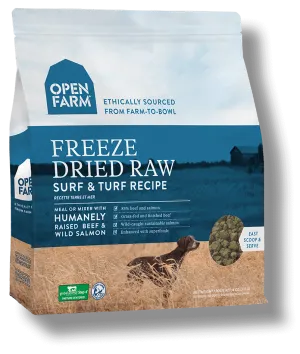 OPEN FARM Grain-Free Freeze-Dried Surf & Turf Recipe Dry Dog Food