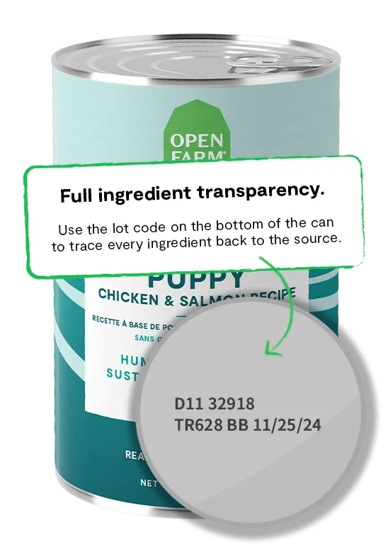 Open Farm Grain Free Puppy Chicken & Salmon Pate Wet Dog Food