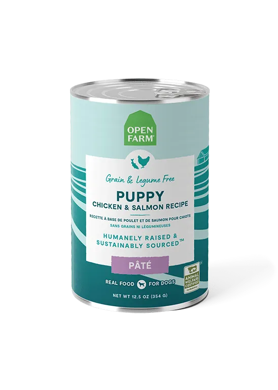 Open Farm Grain Free Puppy Chicken & Salmon Pate Wet Dog Food