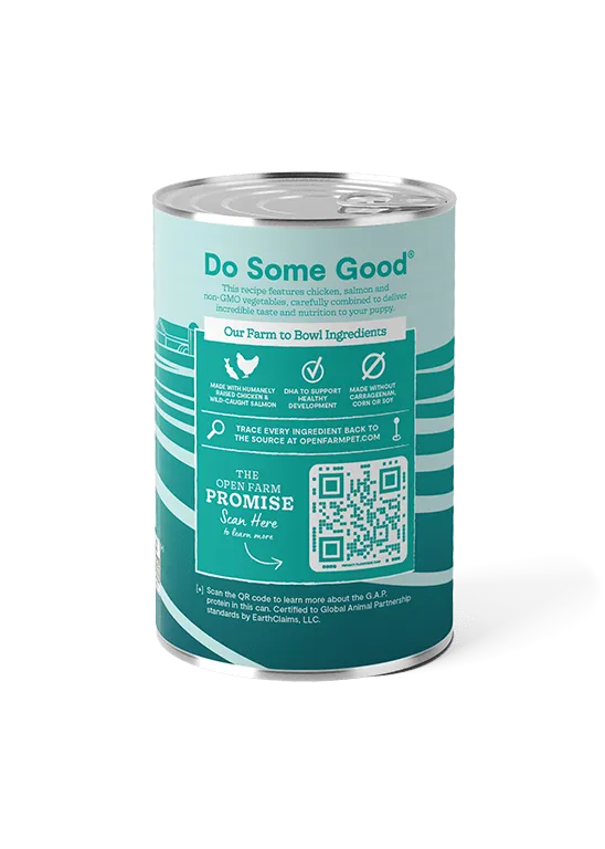 Open Farm Grain Free Puppy Chicken & Salmon Pate Wet Dog Food