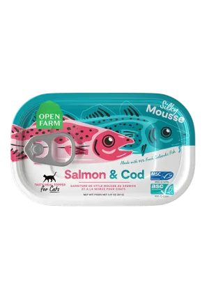 Open Farm Grain Free Salmon & Cod Wet Topper for Cats