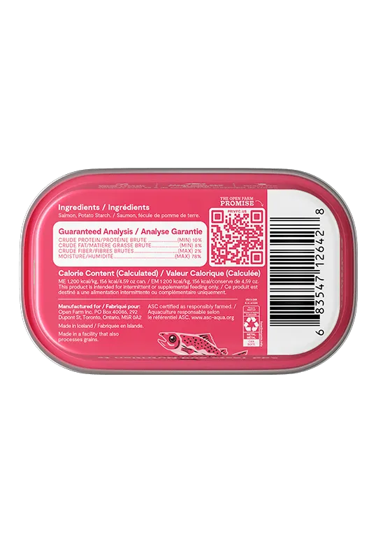 Open Farm Grain Free Salmon Wet Topper for Dogs