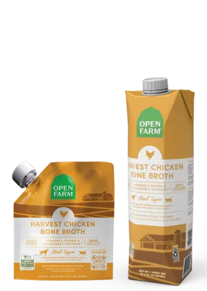 Open Farm Harvest Chicken Bone Broth For Dogs & Cats