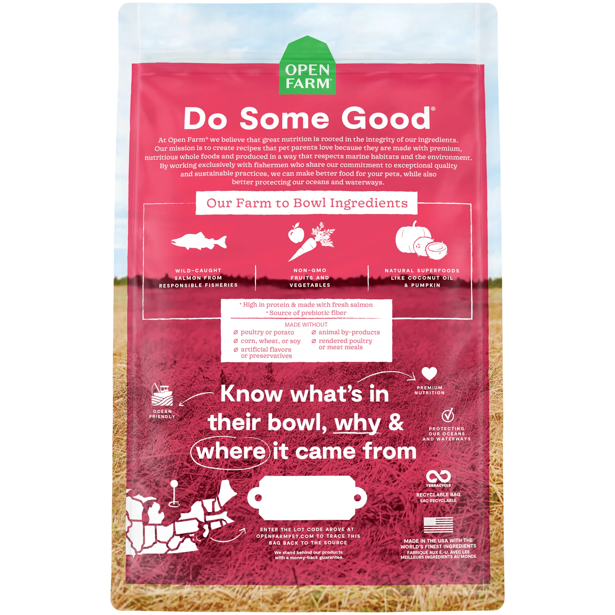 Open Farm Homestead Wild Caught Salmon Dry Dog Food