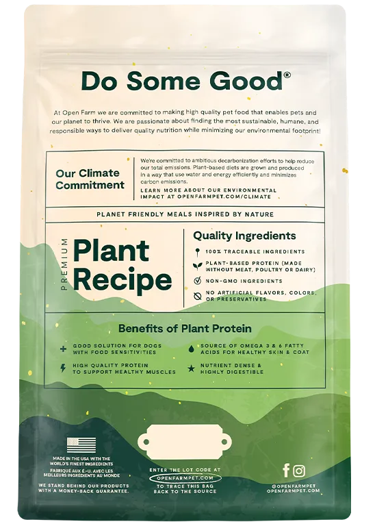 Open Farm Kind Earth Premium Plant Kibble Recipe Dry Dog Food