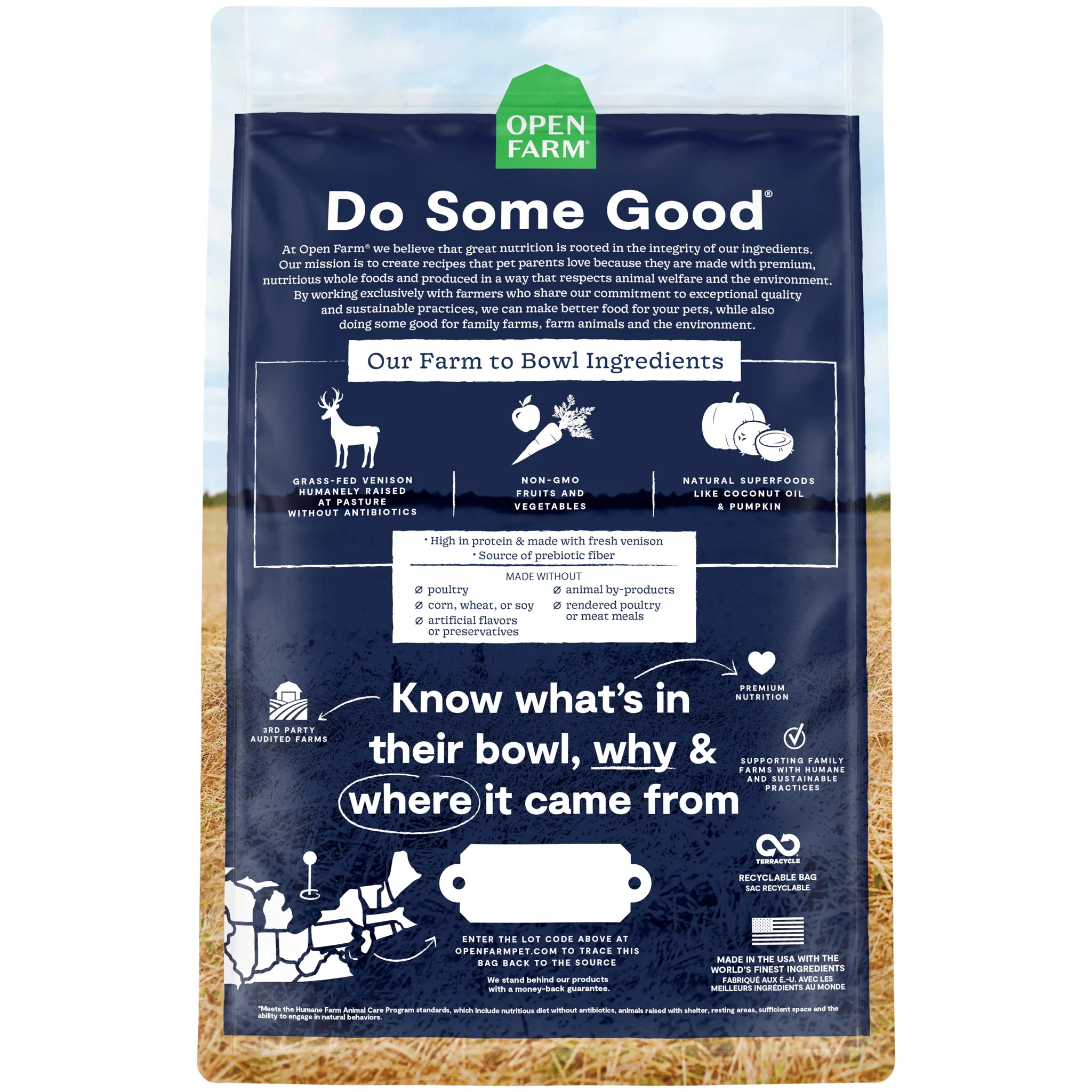 Open Farm New Zealand Venison Dry Dog Food