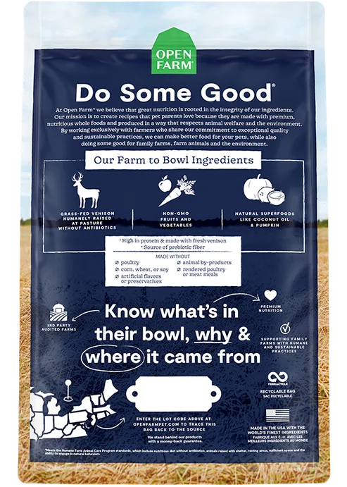 Open Farm New Zealand Venison Grain-Free Dry Dog Food