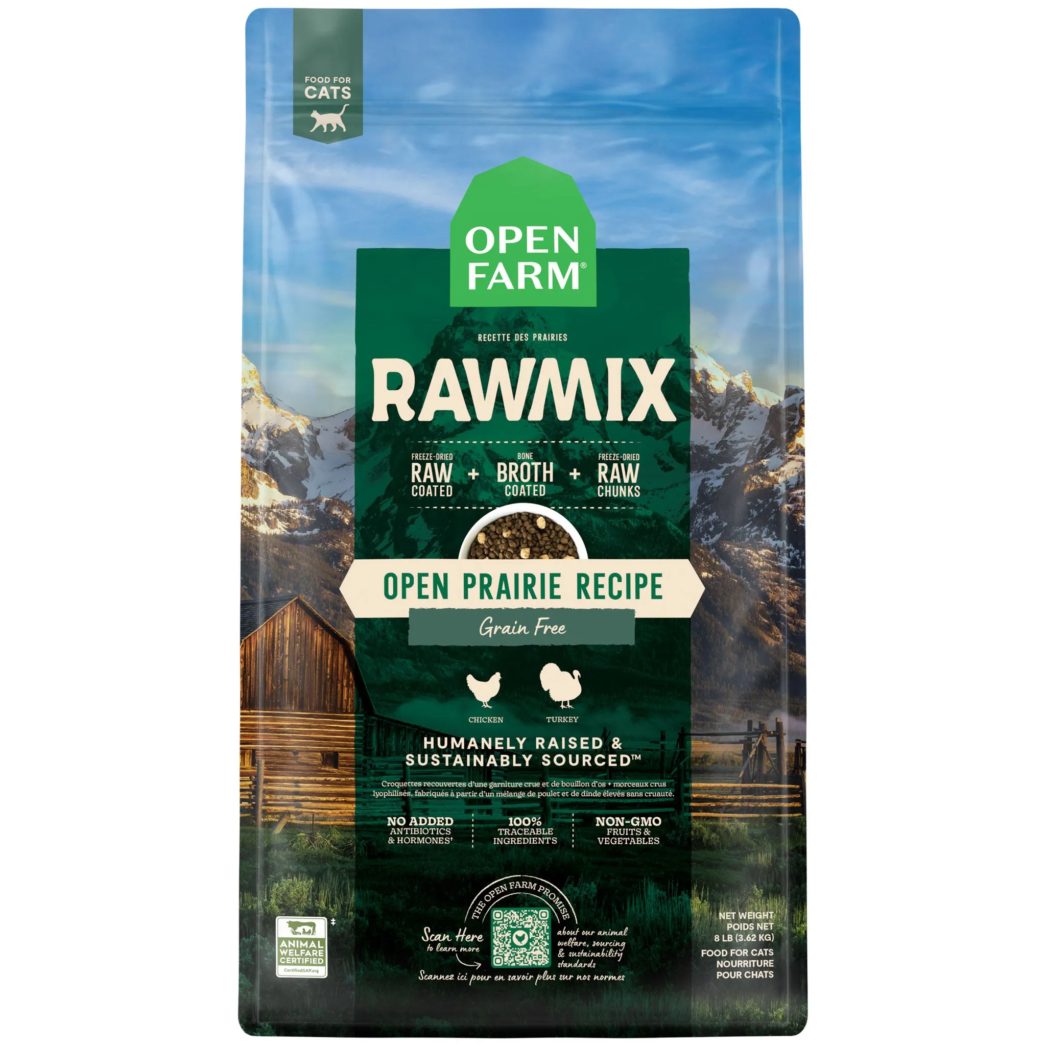 Open Farm Raw Mix Grain-Free Open Prairie Cat Food