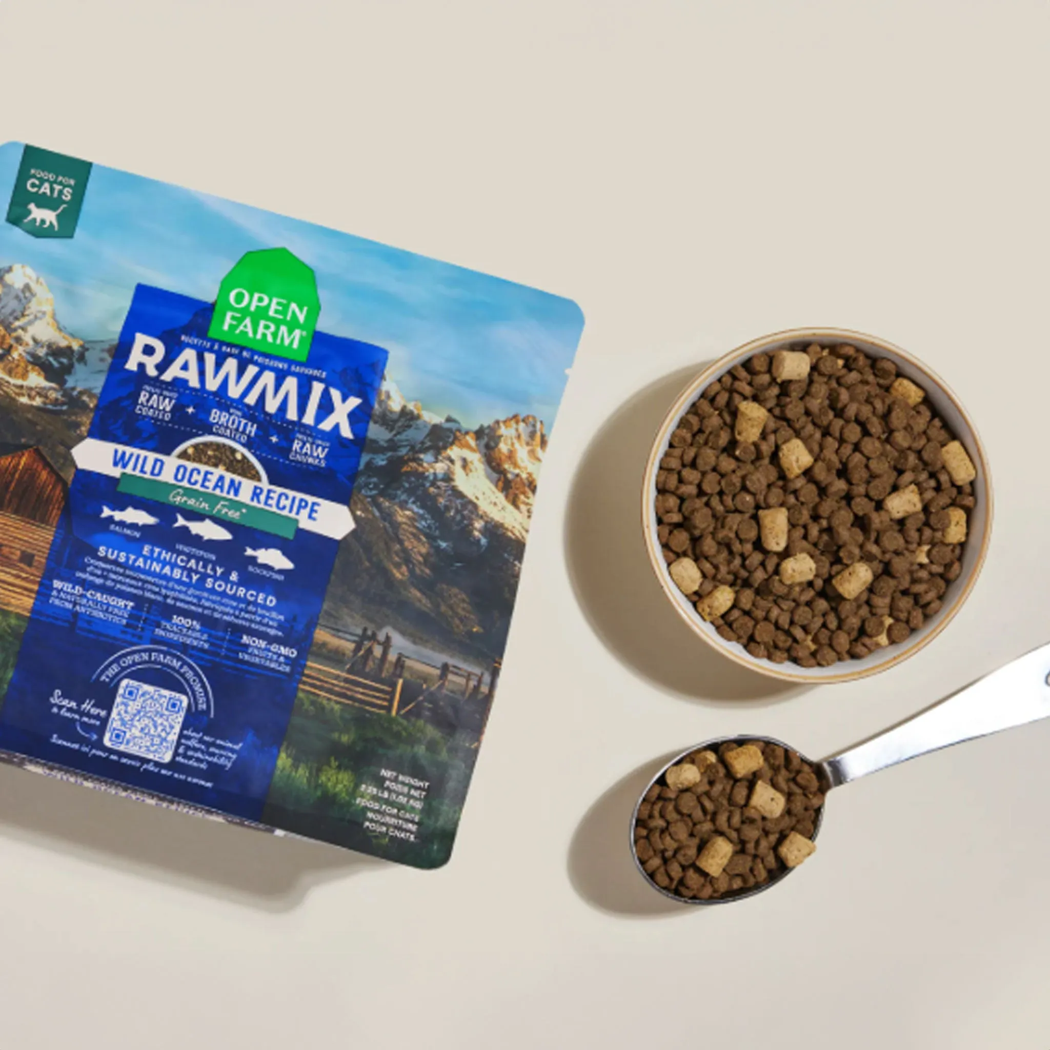 Open Farm Raw Mix Grain-Free Wild Ocean Cat Food