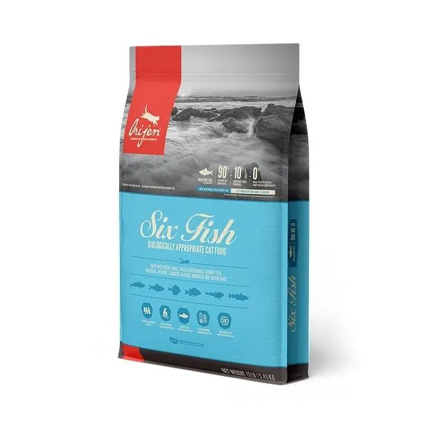 Orijen Grain Free Six Fish Dry Cat Food