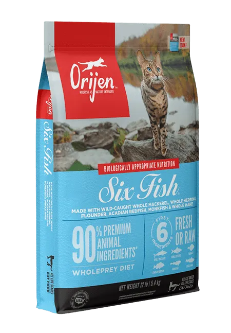 Orijen Grain Free Six Fish Dry Cat Food