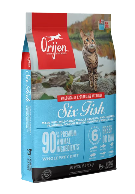 Orijen Grain Free Six Fish Dry Cat Food