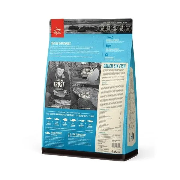 Orijen Grain Free Six Fish Dry Cat Food