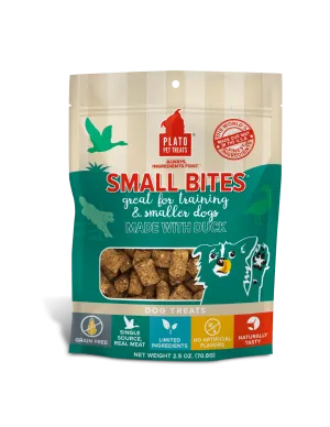 Plato Small Bites Duck Dog Treats