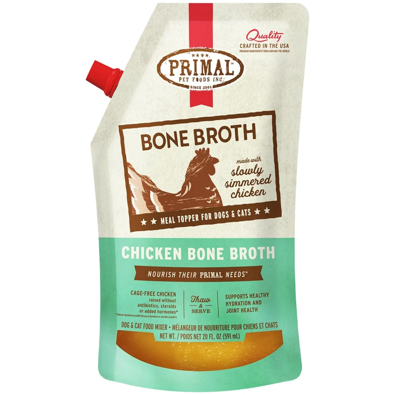 Primal Chicken Bone Broth for Pets