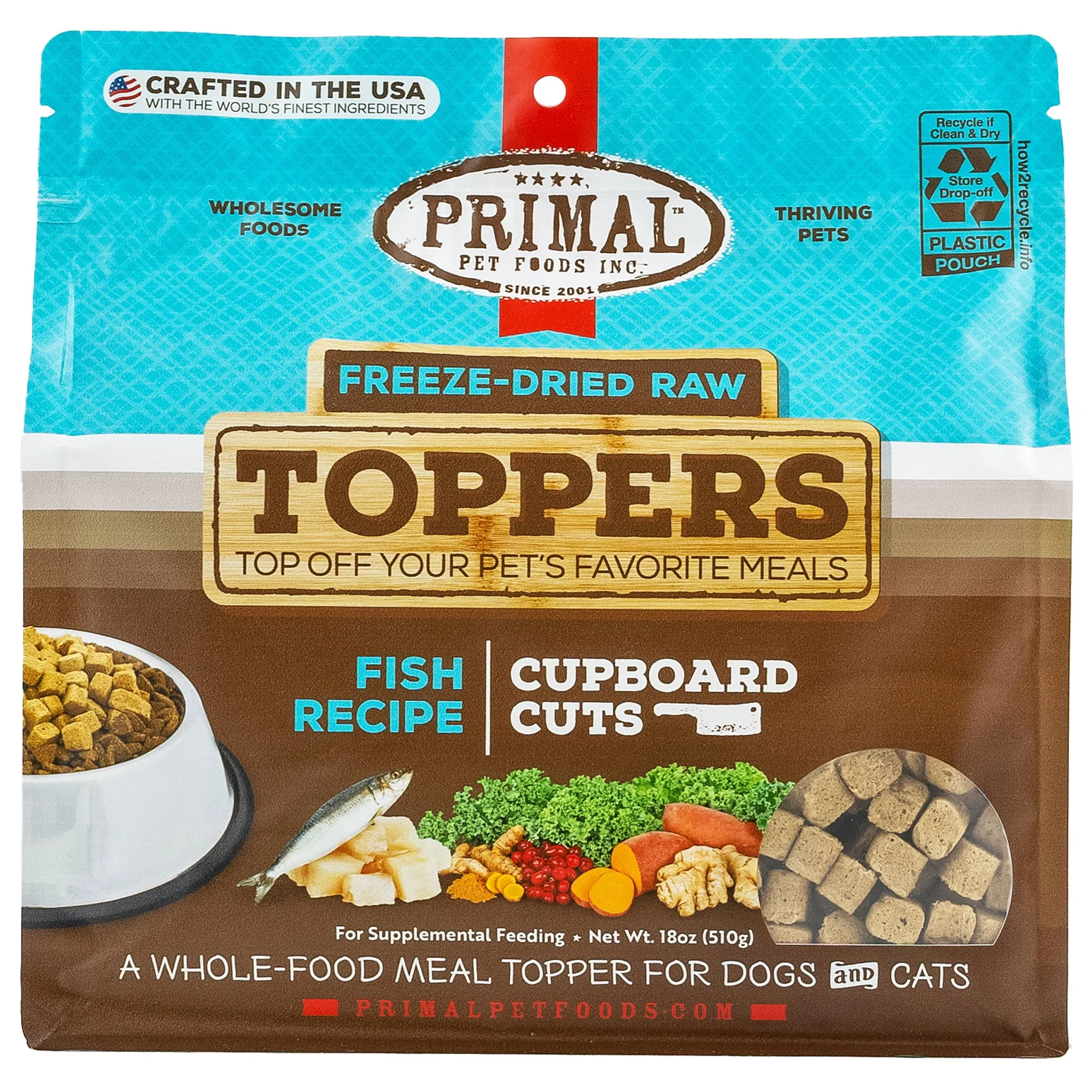 Primal Cupboard Cuts Fish Dog Food Topper