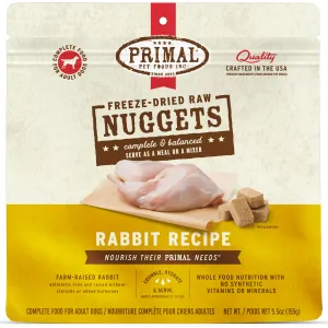 Primal Freeze-Dried Rabbit Formula Dog Food - 5.5oz