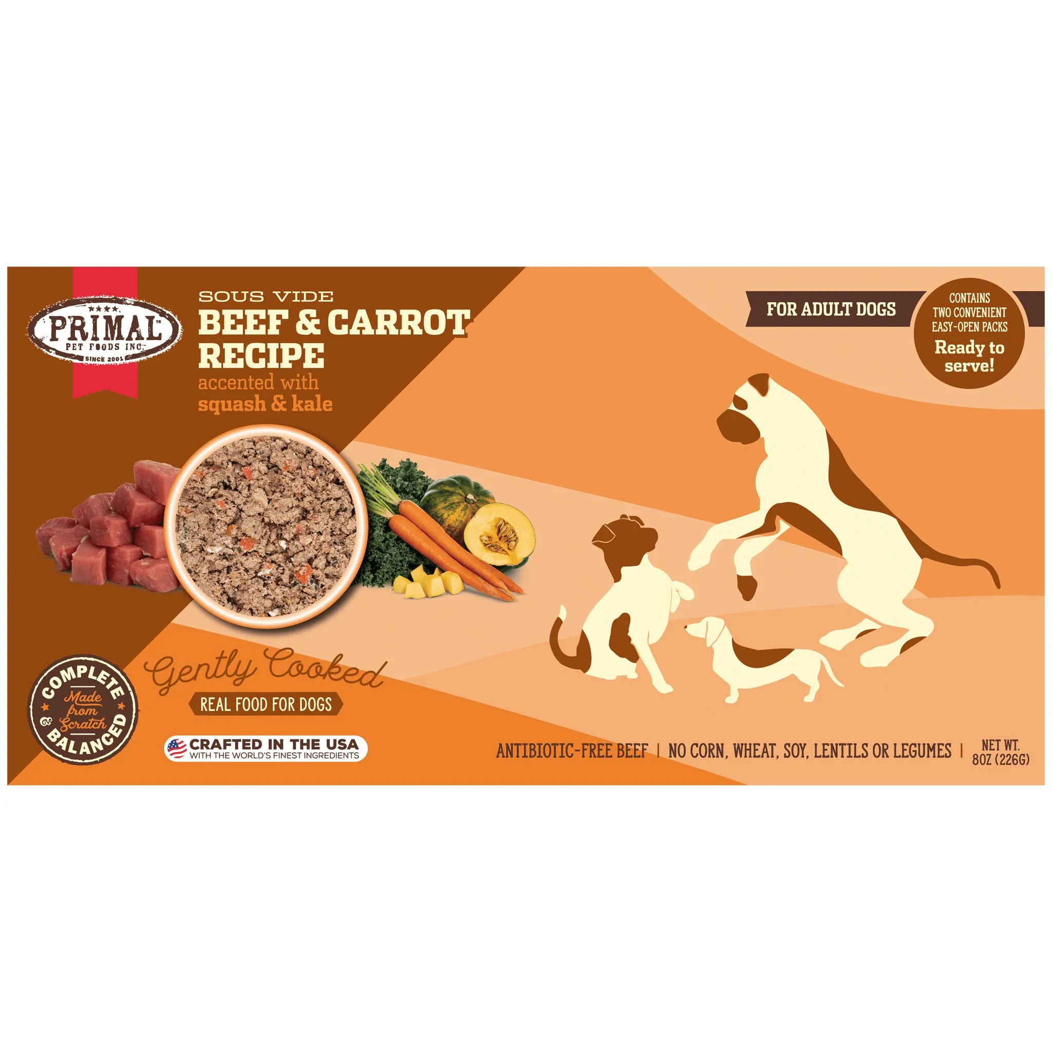 Primal Gently Cooked Beef Dog Food