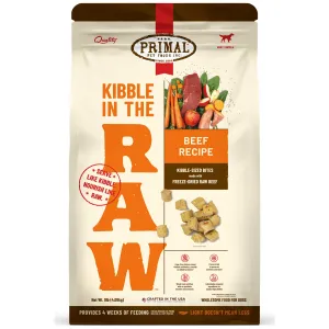 Primal Kibble in the Raw Beef Dog Food