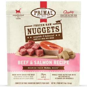 Primal Raw Beef & Salmon Cat Food